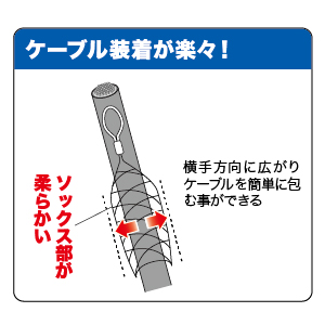 シングルグリップ 中間引 - （DENSAN ケーブルグリップ｜ケーブル