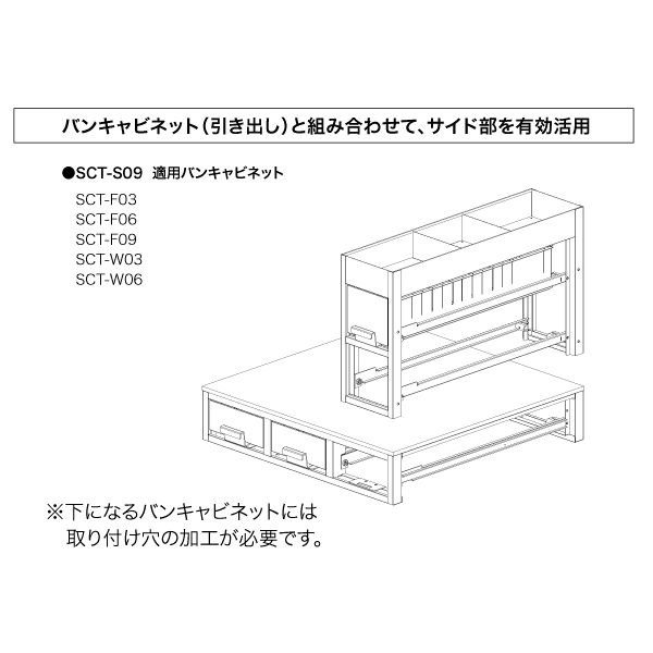 高評価の贈り物 JEFCOM ジェフコム :バンキャビネット SCT-S04 自由な組み合わせで車内を整理整頓