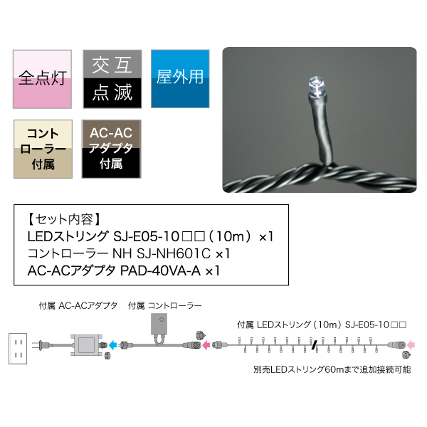 お得】 ジェフコム LEDジョイントモチーフ 交互点滅タイプ SJシリーズ SJD16LJT 4047751 送料別途見積り 法人 事業所限定  掲外取寄