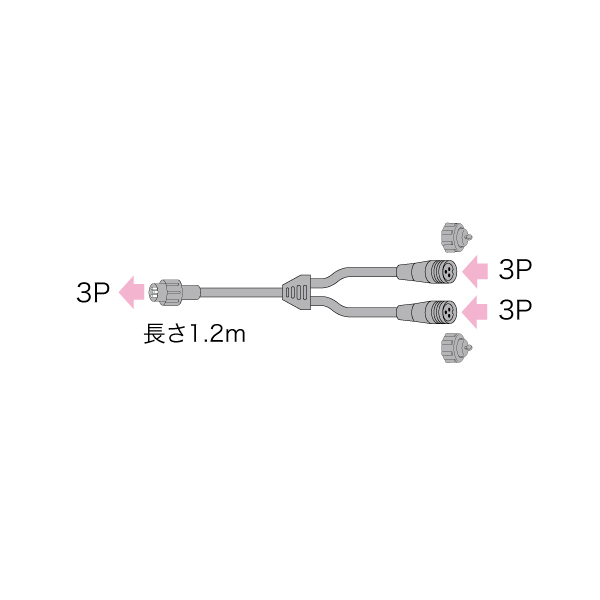 Y型分岐コードNH（3P）
