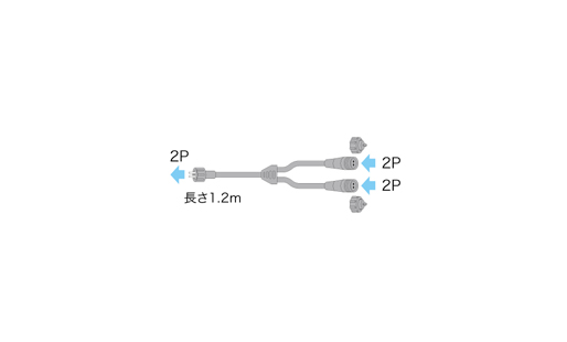 Y型分岐コードNH（2P）