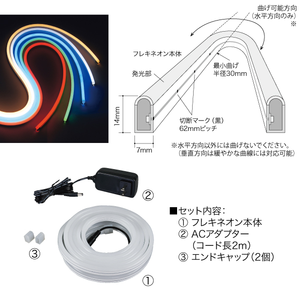 LEDフレキネオン - （DENSAN LEDイルミネーション｜LEDテープライト